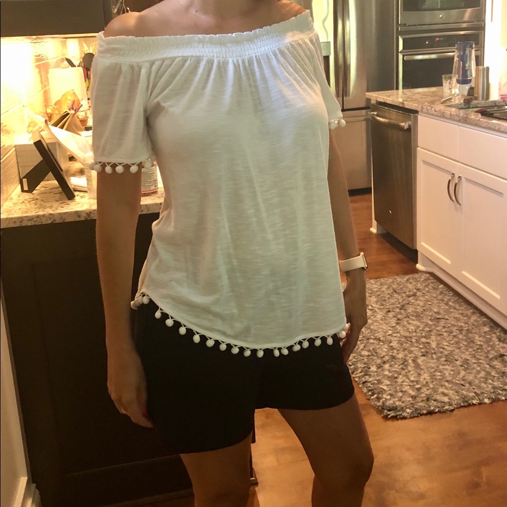 INC never worn white off- shoulder top.